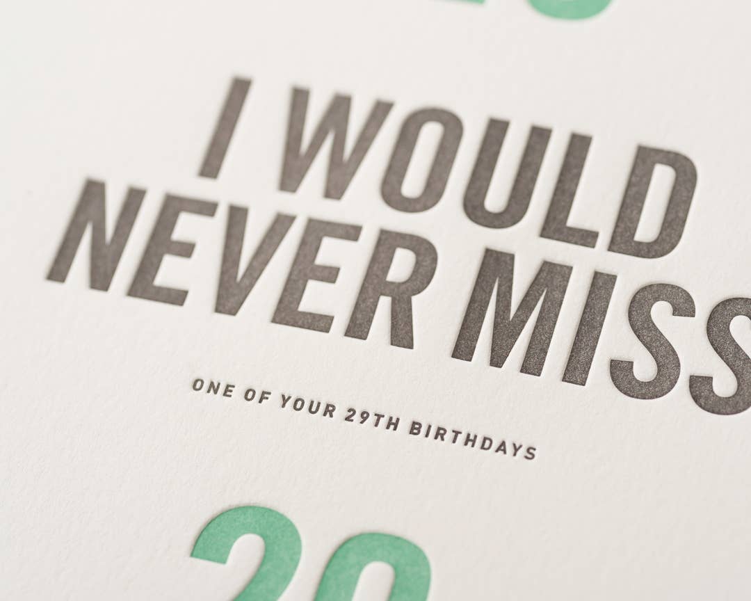 Woodsy Foxman - Vendita all'ingrosso Biglietti di auguri - One of Your 29th Birthdays (biglietto di compleanno)2