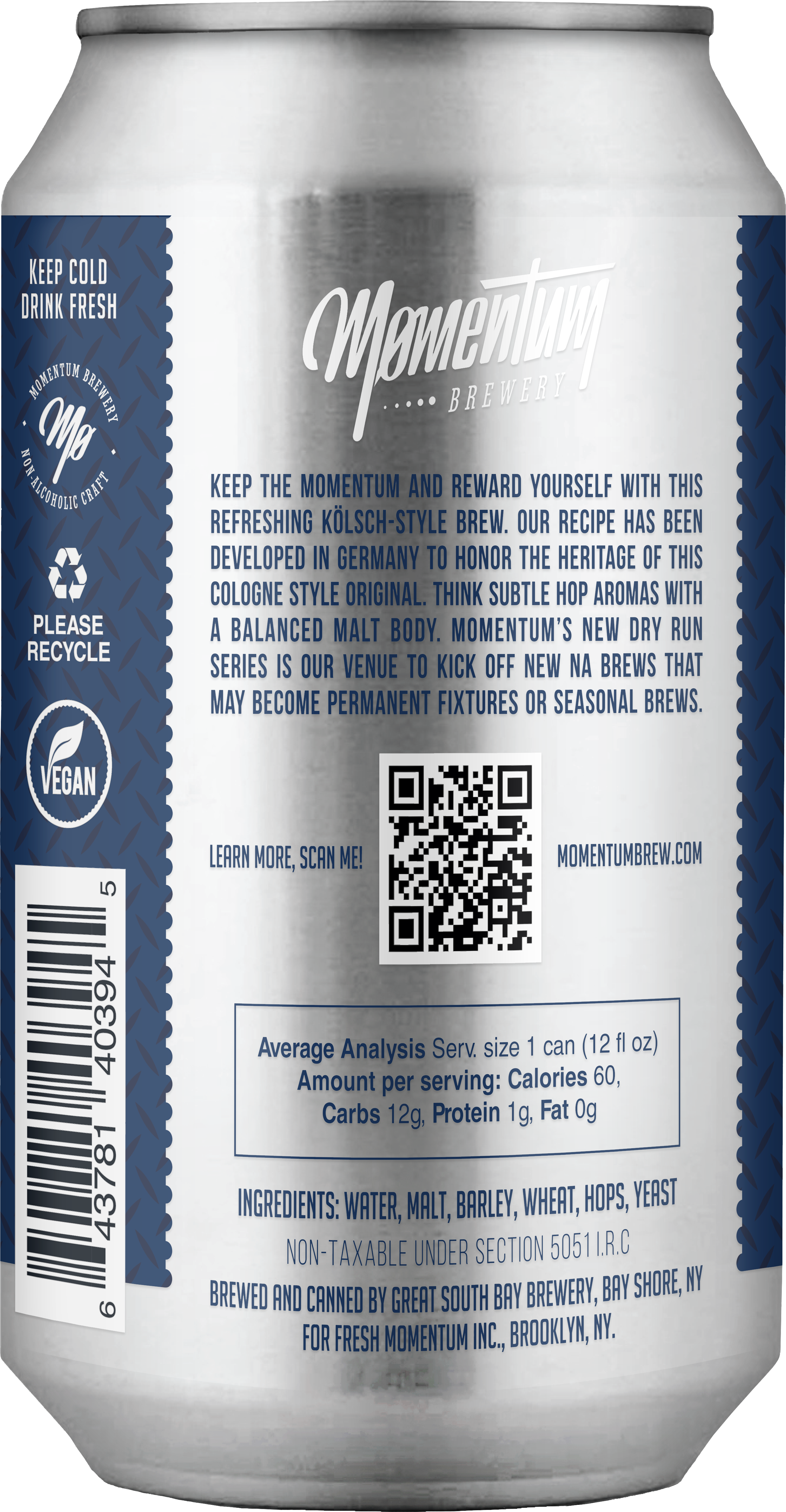 ProofNoMore - Wholesale Non-Alcoholic Beer - Momentum Brewery - Kölsch - Non-Alcoholic Craft Beer - 12oz2