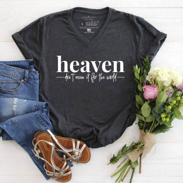Corinthian's Corner - Wholesale Screen Printed T-Shirt - Women's - Don't Miss It V-Neck