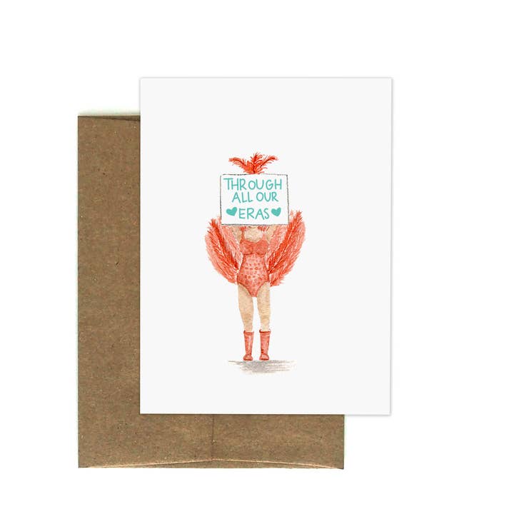 Through All Our Eras Greeting Card for wholesale by Hello Neighbor Art