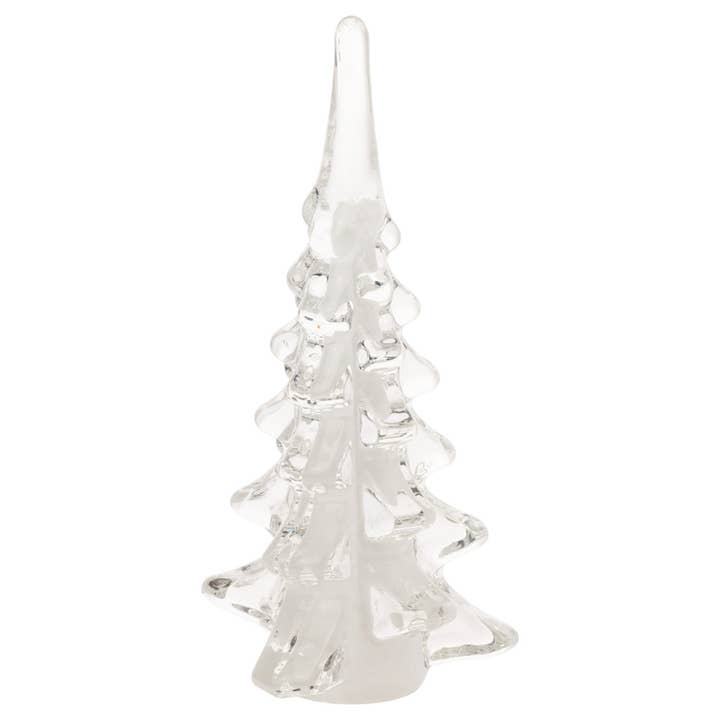 Boston International - Wholesale Christmas Decoration - 10" Tall Glacier White Glass Tree Christmas