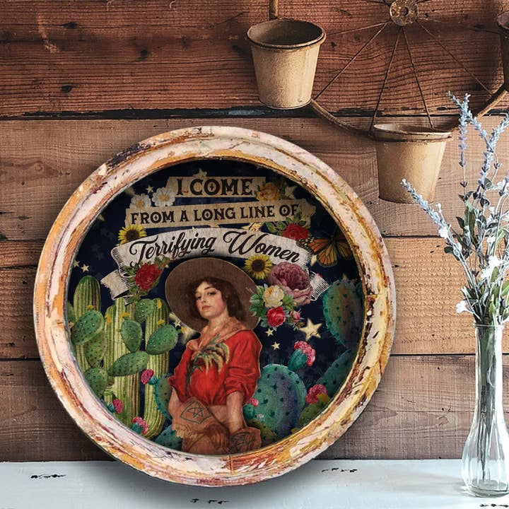 TroubleMaker Trading Company - Wholesale Art Print - Terrifying Women - Circle Artwork