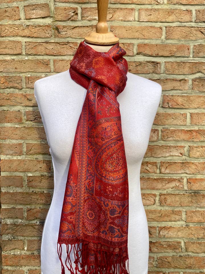 TARKHAN SCARF - 100% SILK for wholesale by DIWALI PARIS