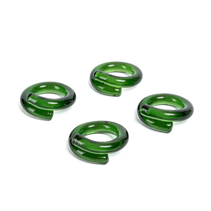 over&back - Wholesale Napkin Ring - Glass Napkin Rings – Hosting Essential – Set of 417