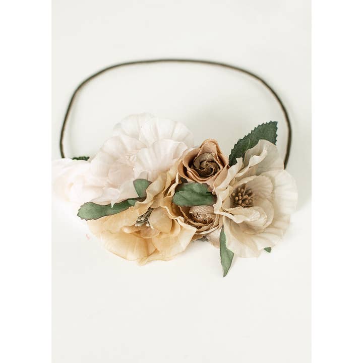 Joyfolie - Wholesale Fashion Headband - Kids - Kid's Orly Flower Crown in Cream