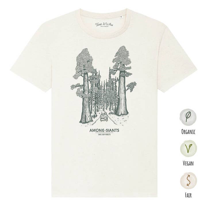 Shirt "Among Giants" Recycled White for engroshandel hos Ticket To The Wild