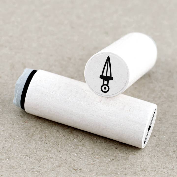 Merry and Bright - Wholesale Rubber/Decorative Stamp - Mini stamp dagger