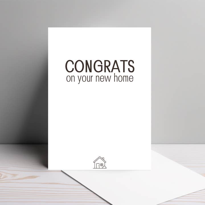 Yay! Nova Casa | Cartão de Aquecimento de Casa Minimalista por atacado de By Megan