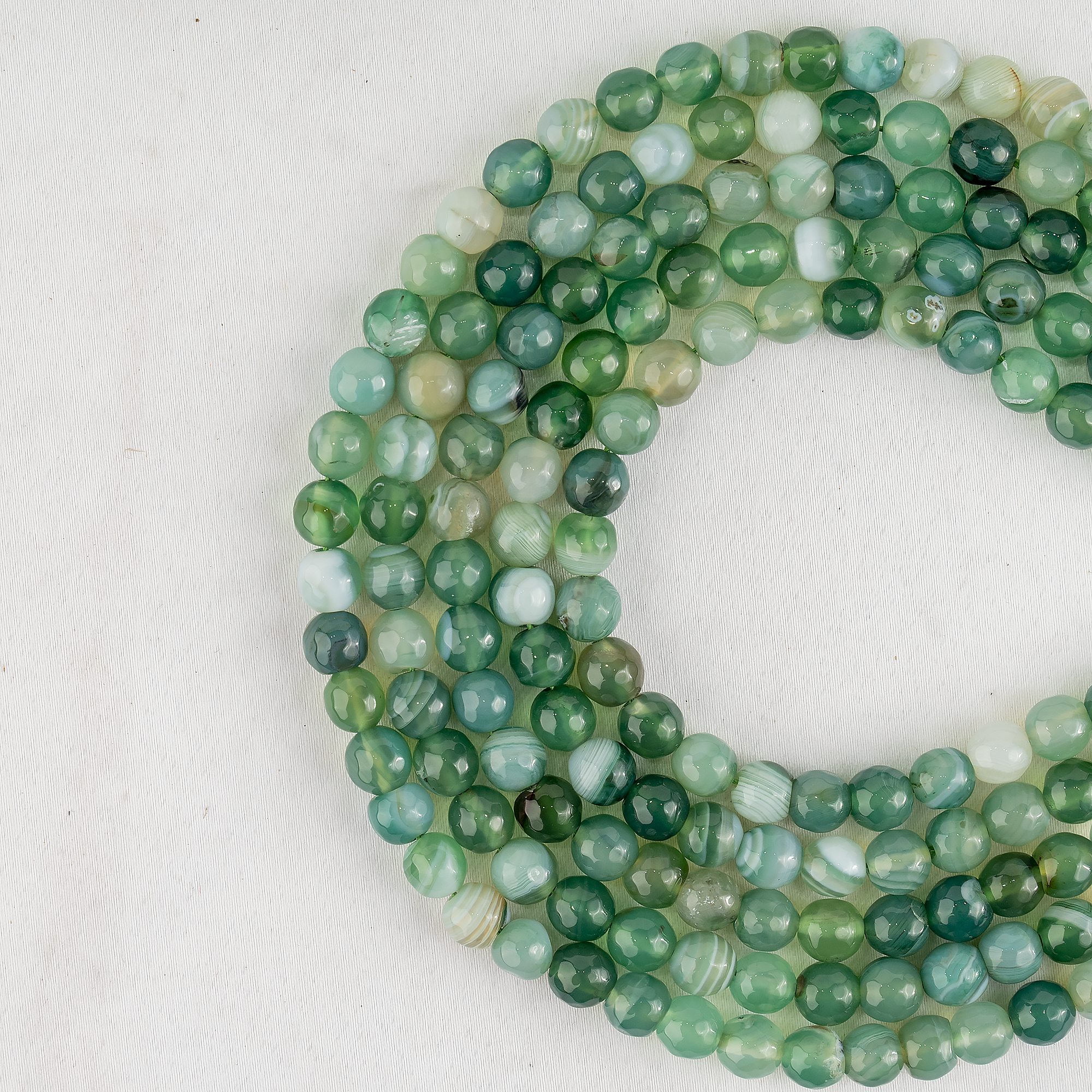 Soothing Crystals Beads - Wholesale Kralen - Facetkraal | Gestreepte Groene Agaat | Kristalkralen2