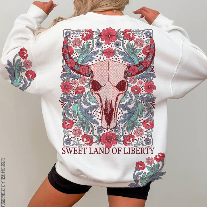 Sweet Land of Liberty DTF Transfer| Trendy Fourth of July DTF Transfer | High Quality Image Transfers | Ready to Press | Fast Shipping for wholesale by Red Dirt Transfers