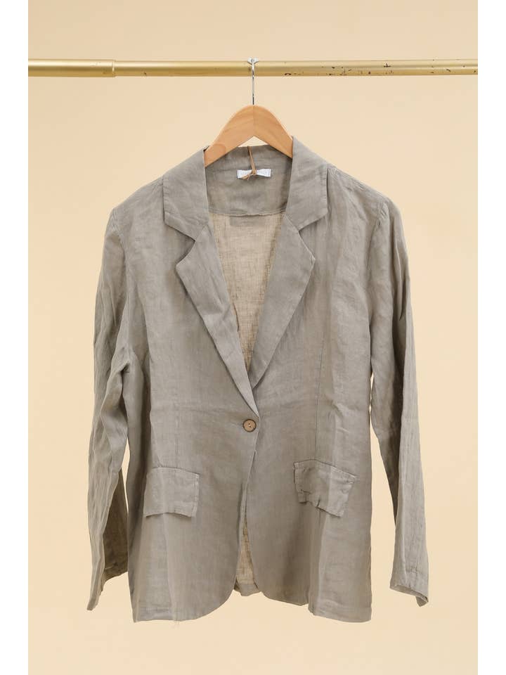 LÉA & LUC - Wholesale Jacket - Women's - 100% Linen Jacket REF. 345528