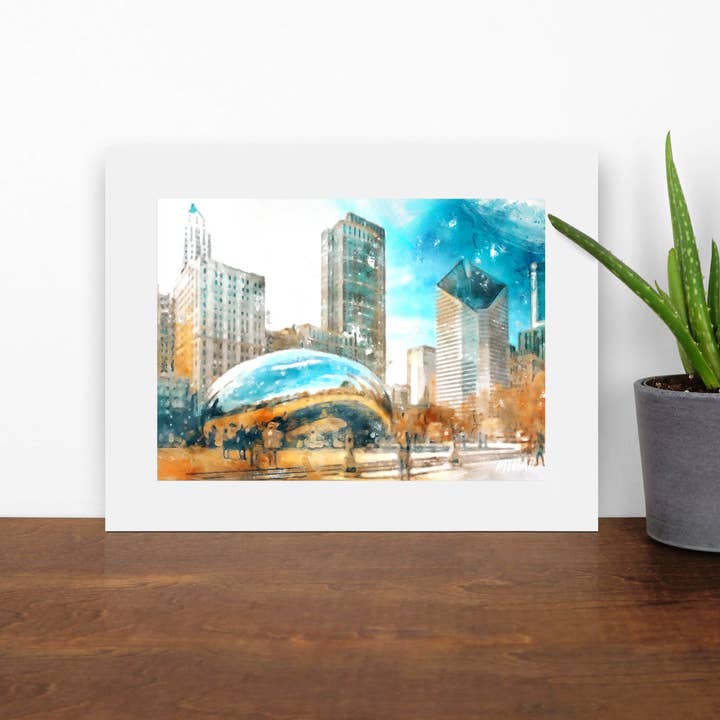 Tirages d'art pour juniors, Chicago IL, The Bean pour la vente par G.O.A.T House of Creative