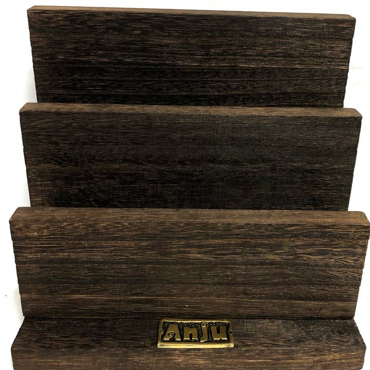 Anju Jewelry - Wholesale Jewelry Stand & Display - Three-Tier Wooden Cuff Bracelet Display0
