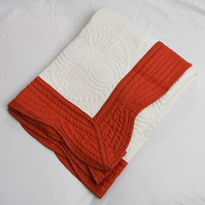 Texas Orange Trim Quilt for engroshandel hos Prairie Impressions