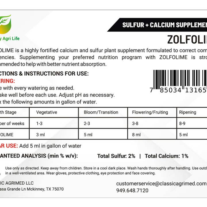 Healthy Paw Life - Venta al por mayor Fertilizantes - Líquido nutritivo sulfuroso para césped y plantas de Zolfolime, aflojador y acondicionador del suelo, ideal para suelos compactos, aguas estancadas y mal drenaje