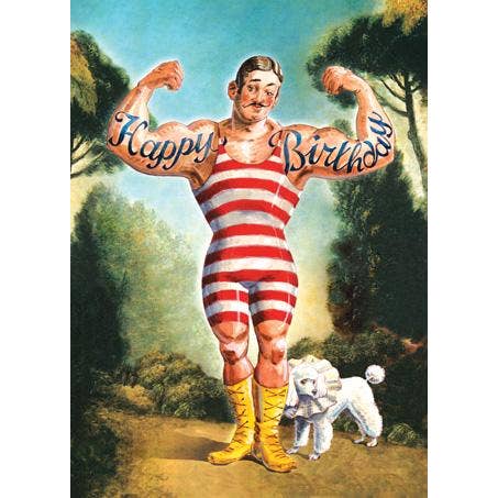 Cartolina Cards Inc. - Wholesale Birthday Card - CC246 Happy Birthday Strong Man