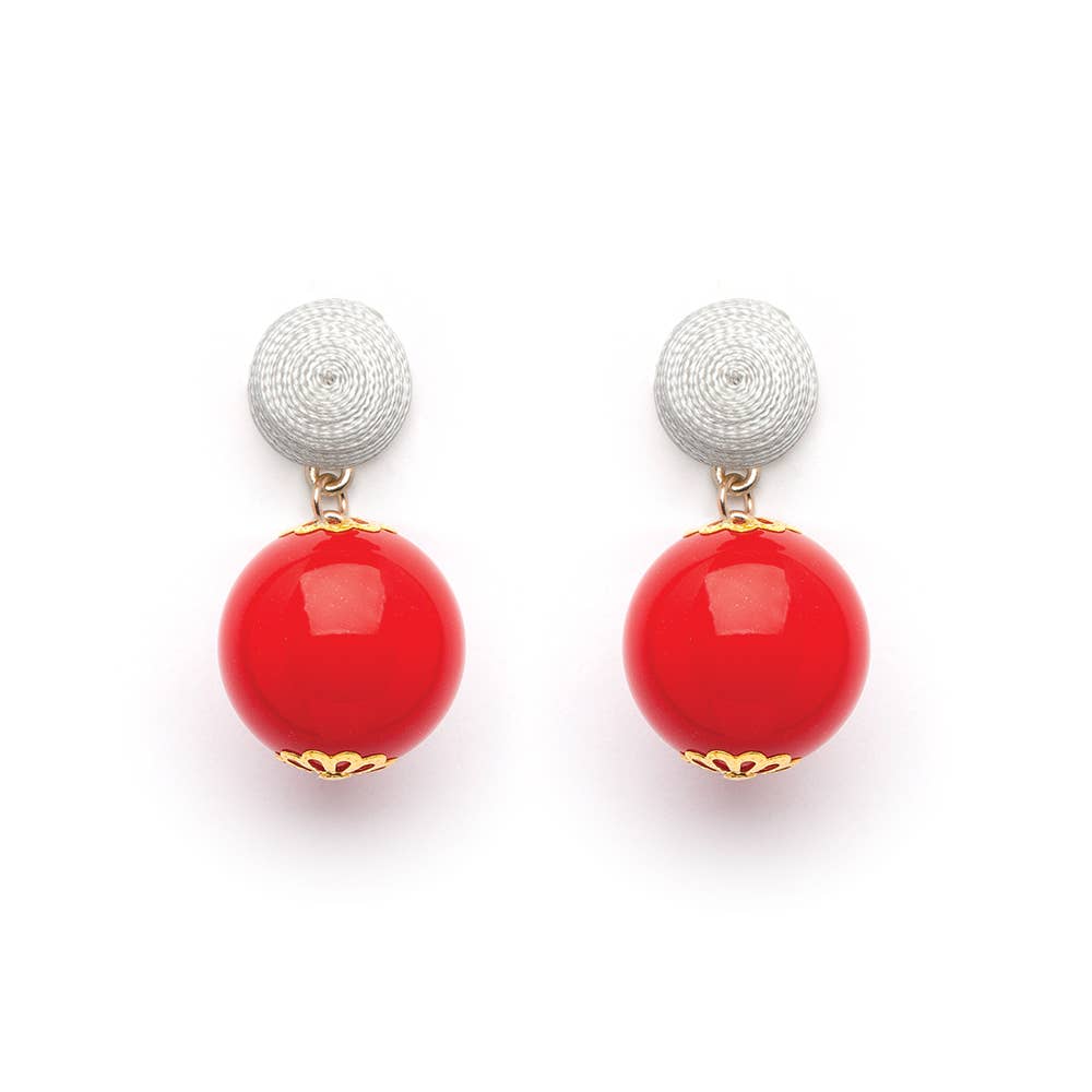 Fornash - Wholesale Dangle Earrings - Thread Earrings - Candy - Red6