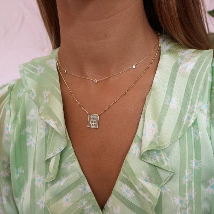 Junk Jewels Ltd - Wholesale Pendant/charm necklace - Triple Star Necklace4