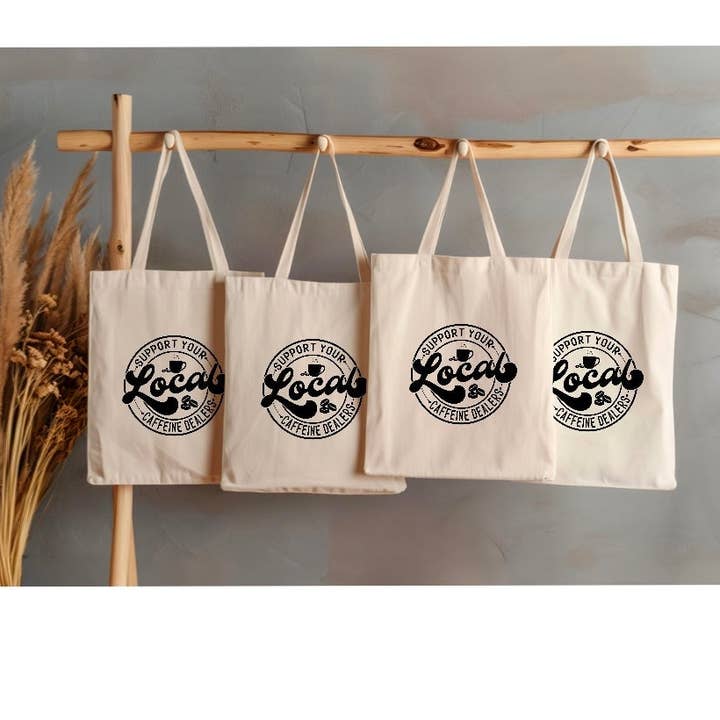 Axle Rose Co - Wholesale Tote Bag - Women's - 8” SMALL Support local caffeine dealers tote bag0
