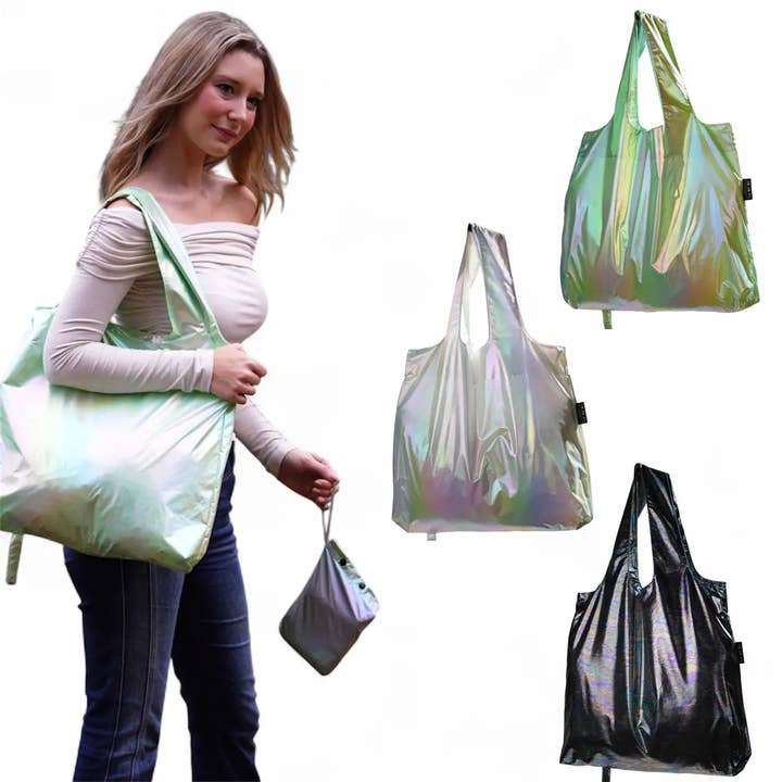 Envirosax Full Pouch Sets - Silver Space Reusable Bags Pack of 3 for wholesale by Envirosax