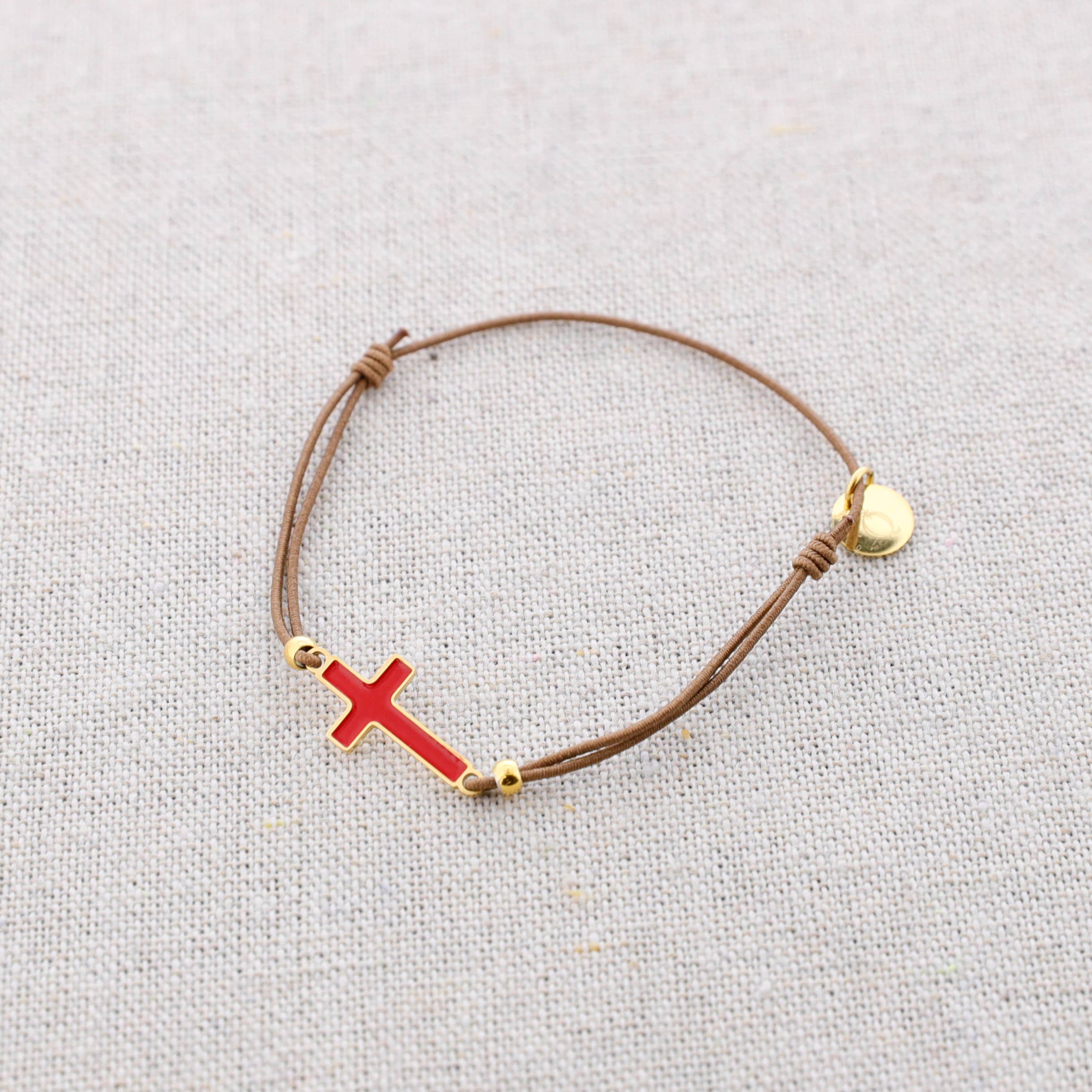 Sonata – wholesale Snap jewellery – Elastic Steel Cross Enamel Bracelet5