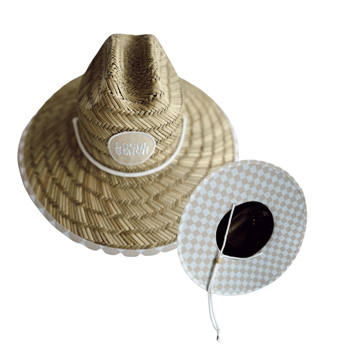 Local Beach - Wholesale Sun Hat - Kids - Checker Kids Lifeguard Hat0