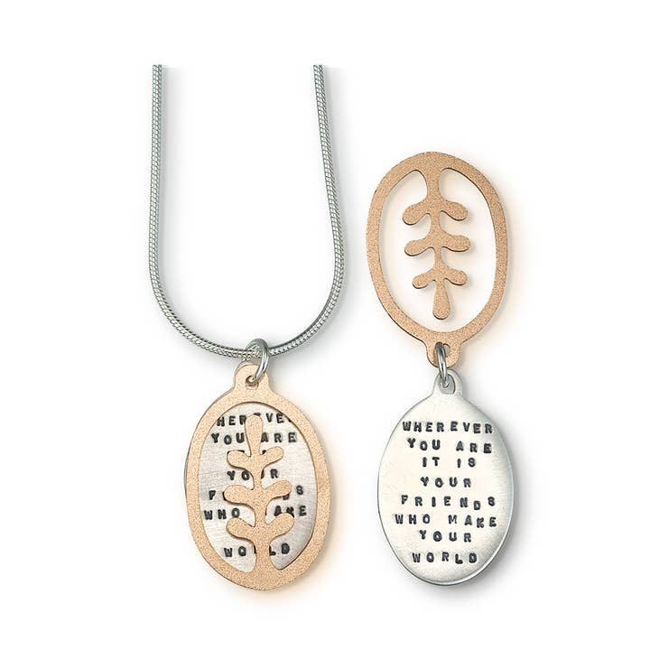 Friends Make World Necklace for wholesale by Kathy Bransfield Jewelry