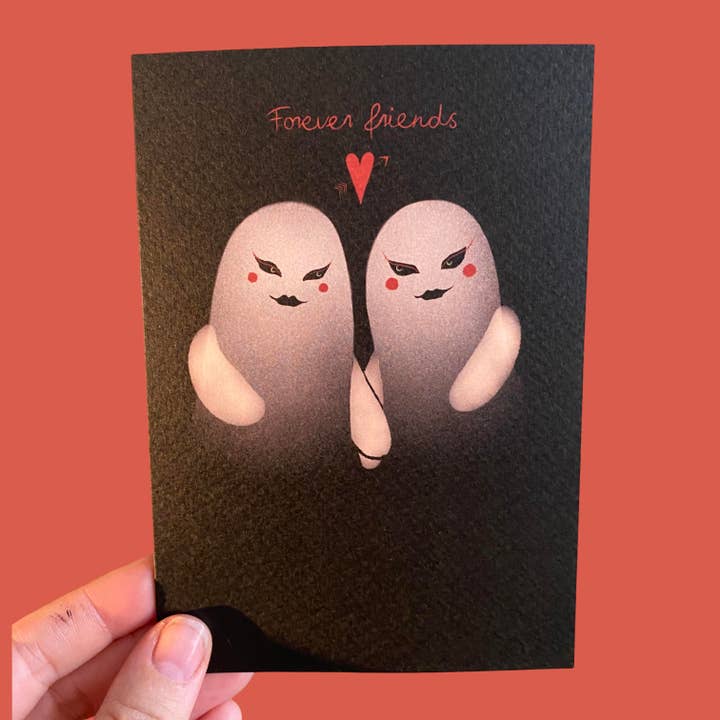 Für immer Freunde - Freundschafts-/Valentinskarte für den Großhandel von Piece of the Peach