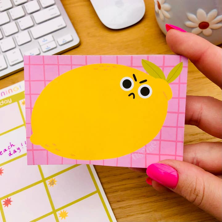 Bitter Lemon Note Pad for wholesale by Mimo