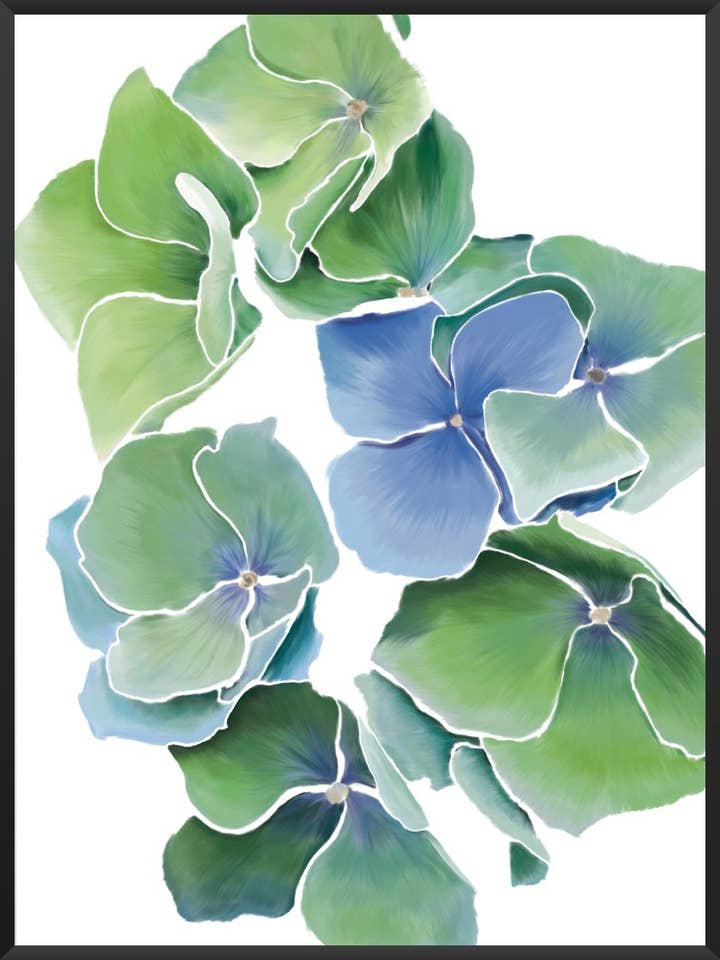 Blue Hydrangea - Póster para venta al por mayor de Project Nord