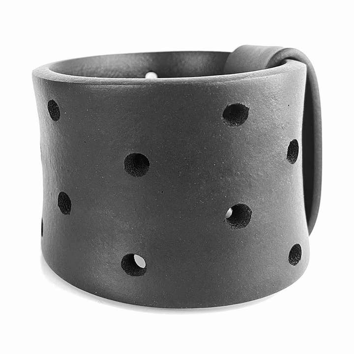 Wide Holey Bangle, designer bracelet for wholesale by Frank Ideas