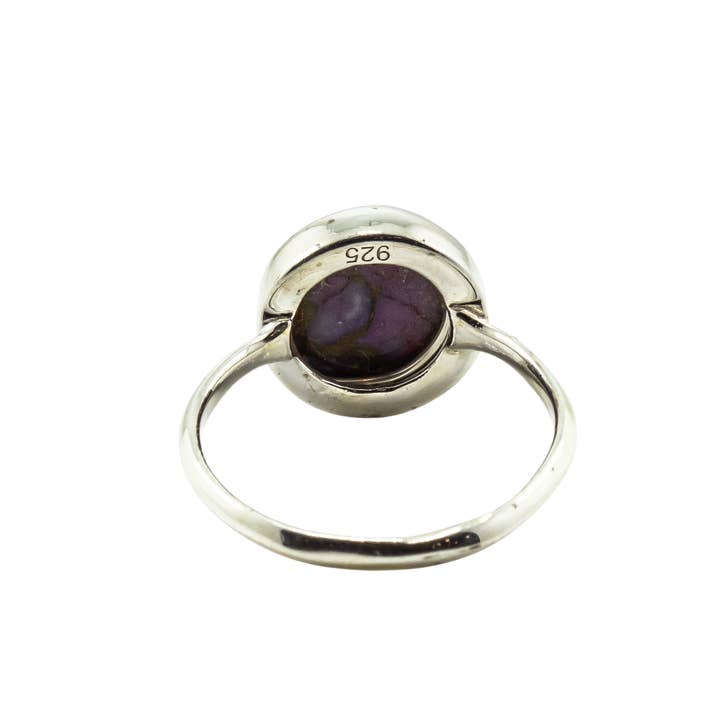 Quasar Gems USA - Wholesale Cocktail/Statement Ring - Mojave Purple Turquoise Ring Sterling Silver 9253