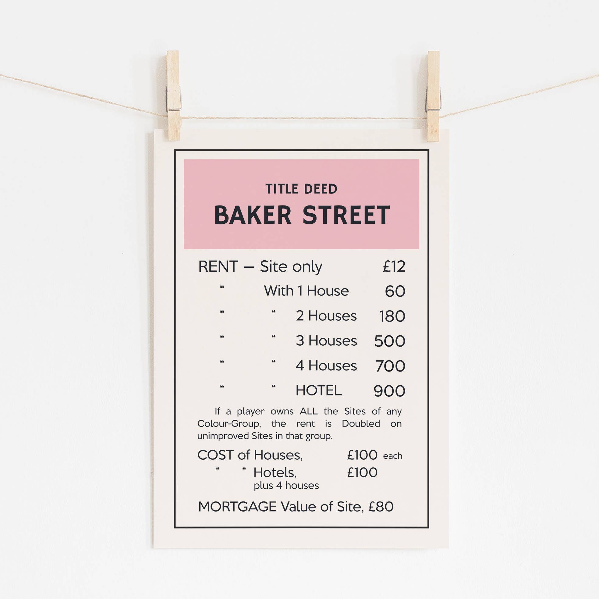 Timmy Loves – wholesale Art print – Customised Title Deed A3 Art Print1