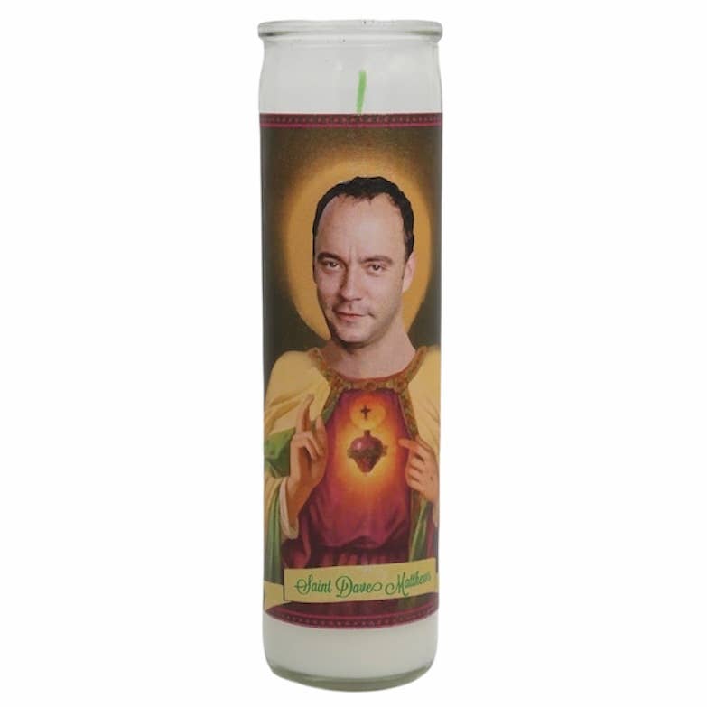 The Luminary and Co. - Venta al por mayor Vela votiva - Dave Matthews - Vela de oración devocional, diseño de santo0