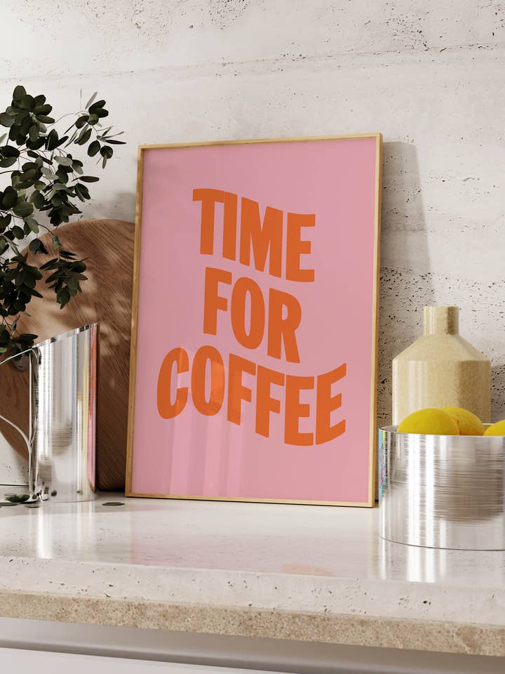 Time for Coffee Print for wholesale by SOFE Store