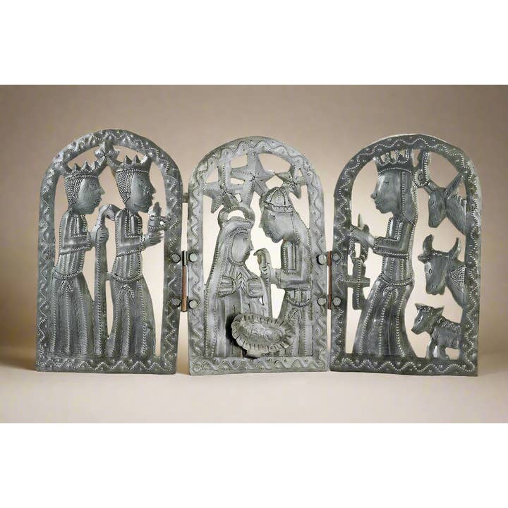 Small Nativity Triptych for wholesale by Beyond Borders
