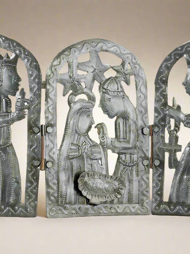 Small Nativity Triptych for wholesale by Beyond Borders