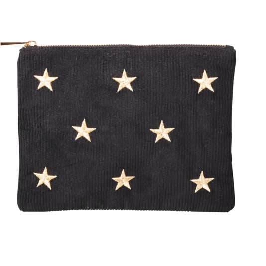 Federmäppchen „SHINE BRIGHT LIKE THE STARS“ – Schwarz und Gold für den Großhandel von Life of Bulu