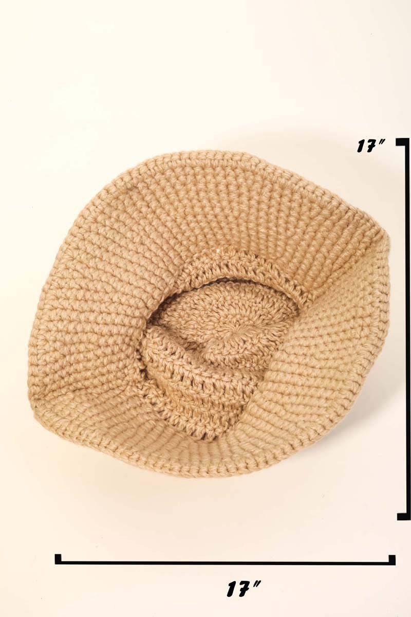 Anarchy Street - Wholesale Bucket Hat - Women's - Crochet Knit Bucket Hat2