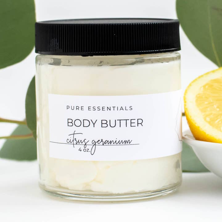 KÖRPERBUTTER AUS ZITRUS-GERANIE für den Großhandel von Pure Essentials