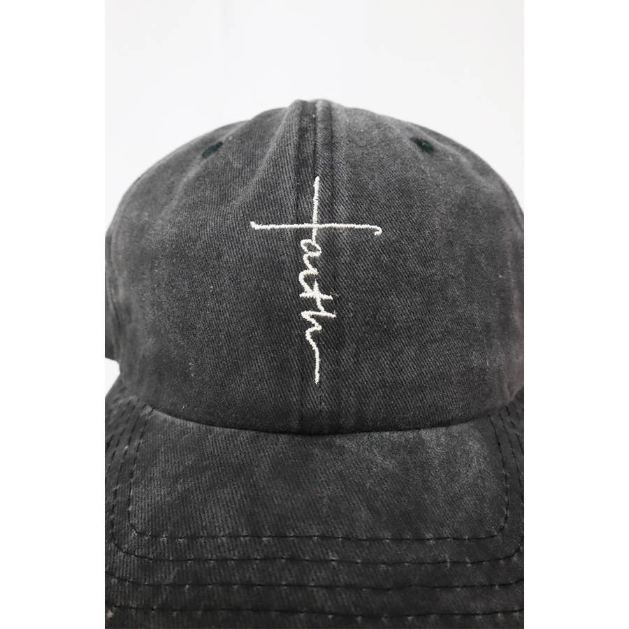 Love and Repeat - Wholesale Baseball Cap - Women's - Faith Embroidered Washed Baseball Cap14