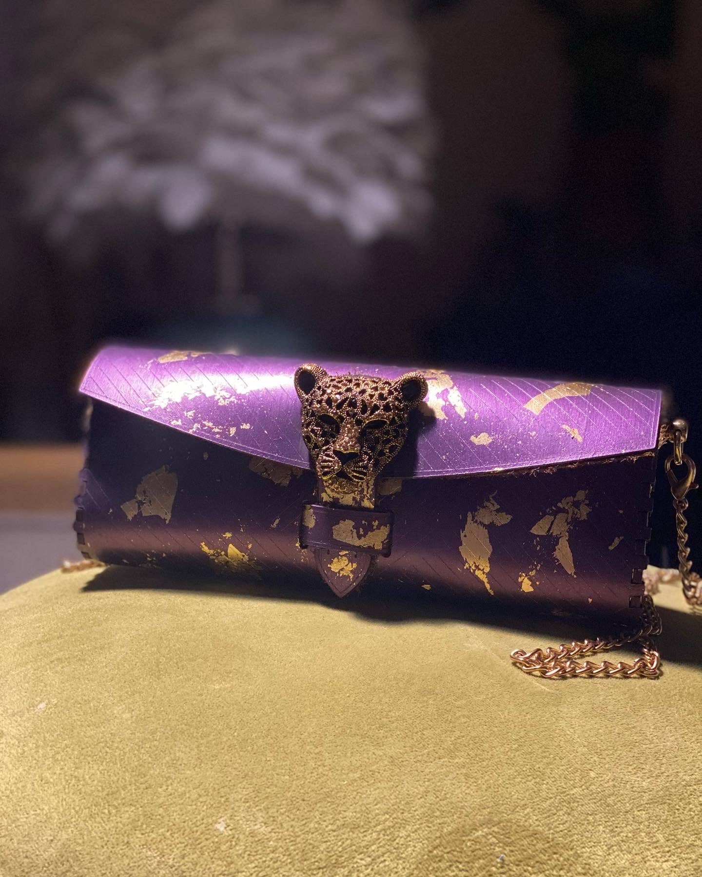 AJ Moore - Venta al por mayor Bolso de mano - Mujer - Clutch Oro Morado1