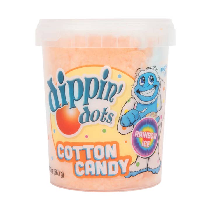 Dippin' dots Cotton Candy Rainbow Ice Tub 2oz - 24ct for wholesale by I Got Your Candy