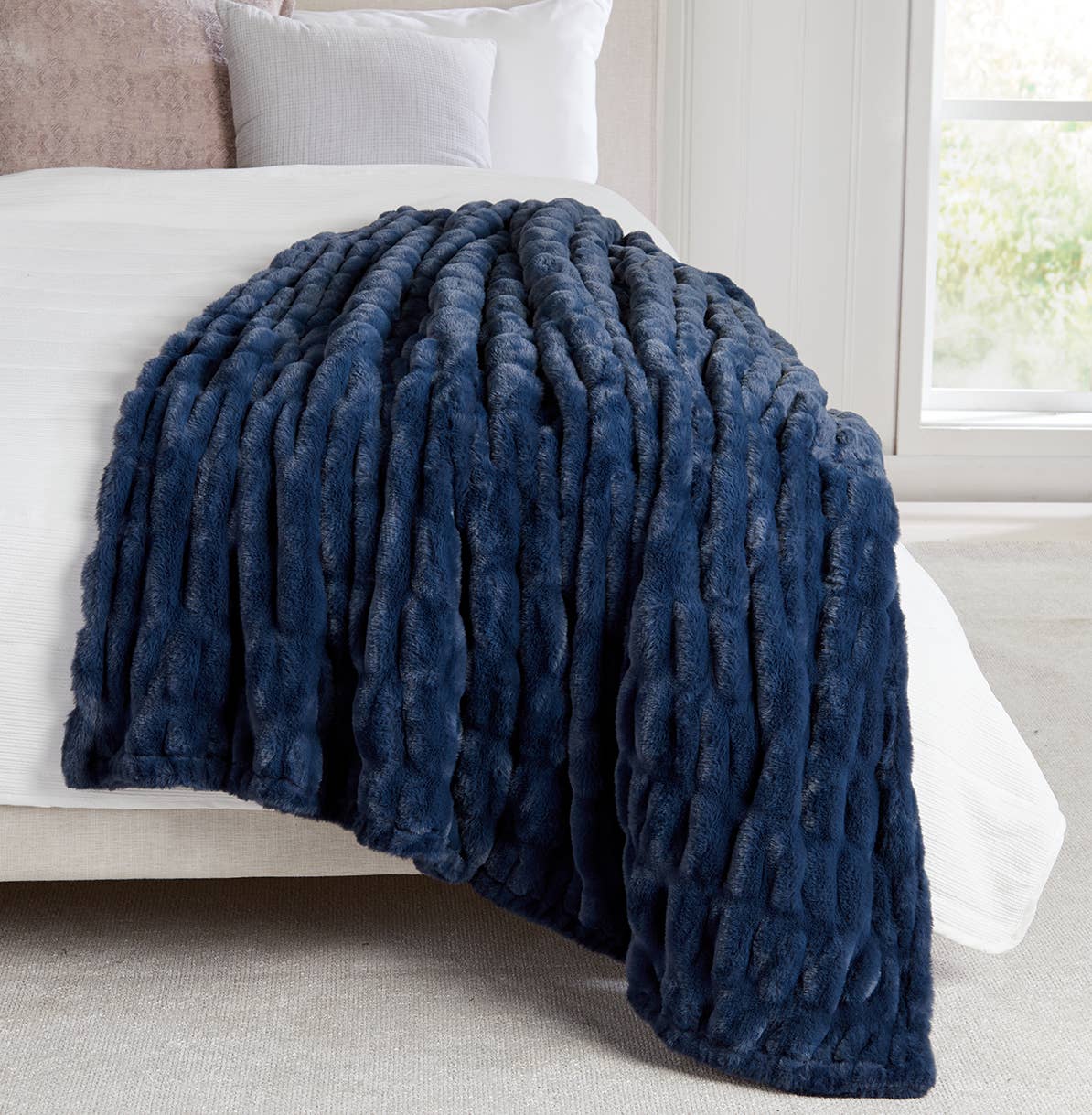 Springtree Home - Wholesale Throw Blanket - Luxury Heavyweight Ruched Throw Blankets 50" x 60" 7