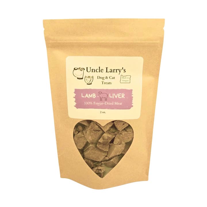 Uncle Larry's Lamb Liver 2 oz for wholesale by Uncle Larry's Treats
