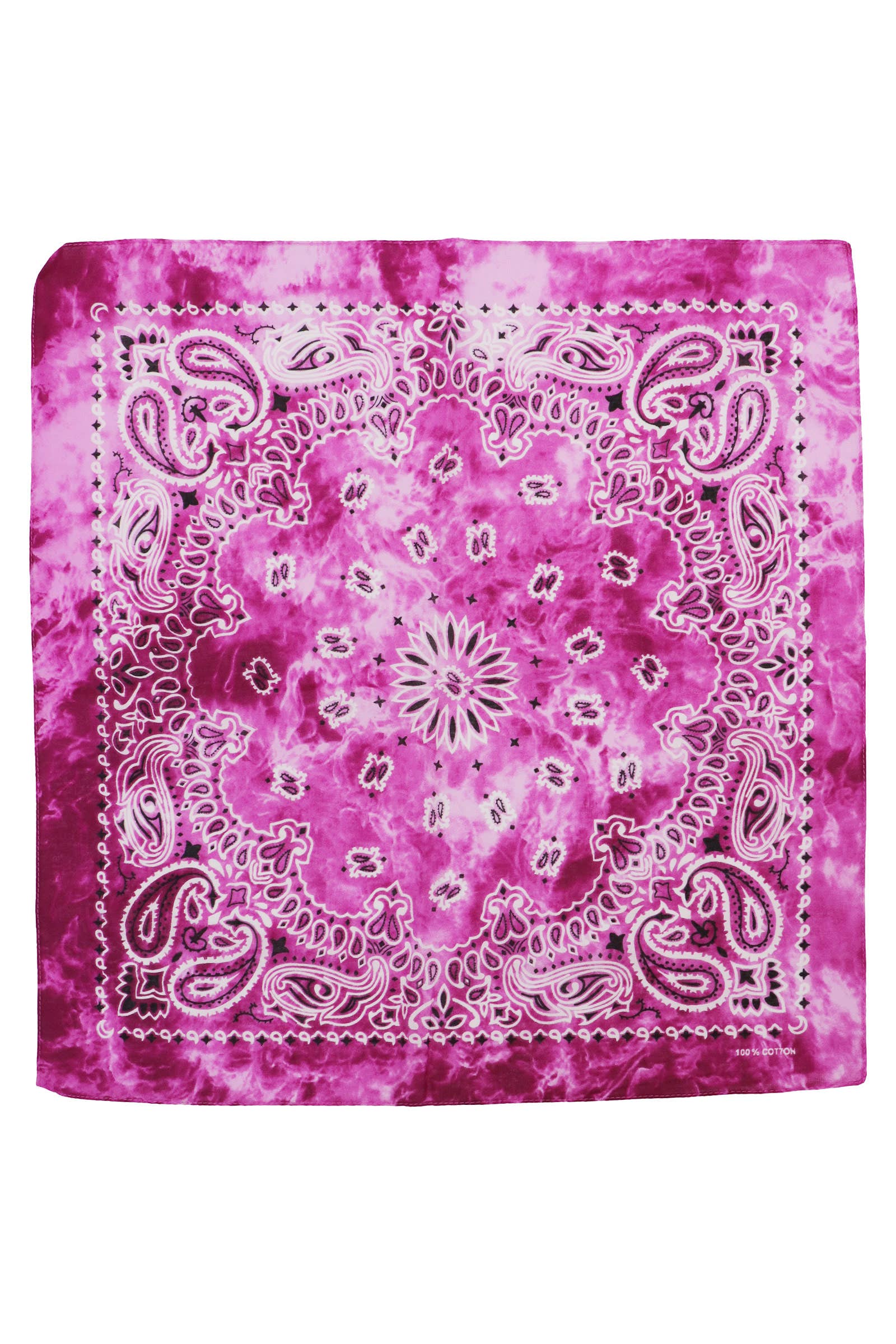 Cap Zone - Wholesale Bandana – Women's - Paisley Tie Dye Marble Gradient Cotton Bandana8
