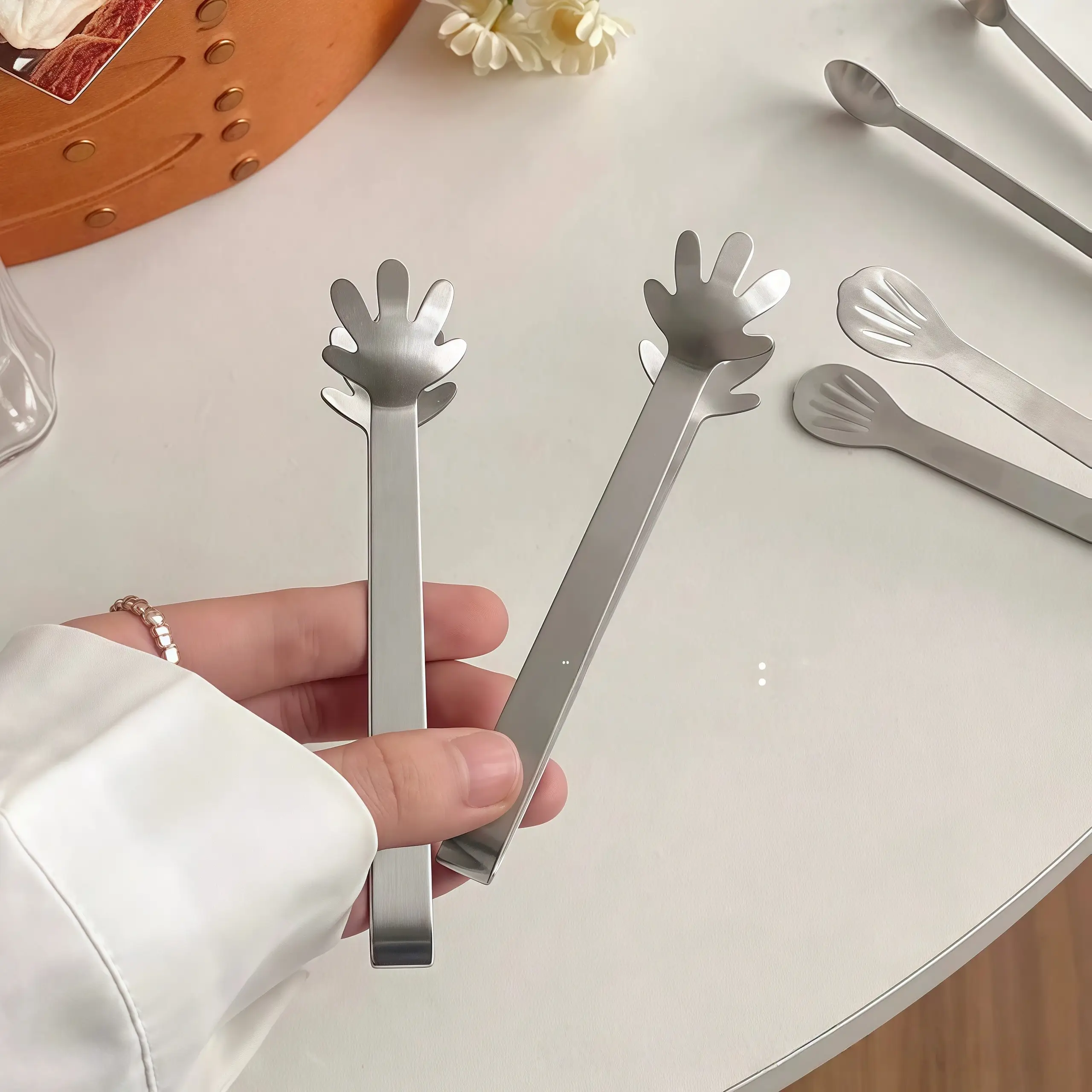 Otterware - Wholesale Kitchen Tong - Novelty Mini Snack Tongs (Stainless Steel, 3 Styles)9