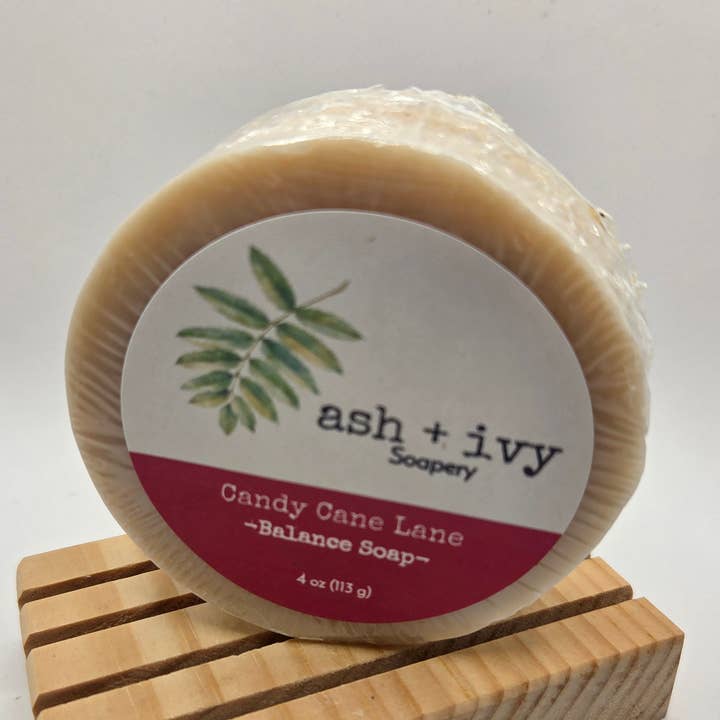 Candy Cane Lane Balance Soap for wholesale by Ash + Ivy