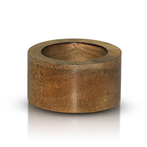 India Handicrafts Inc - Wholesale Napkin Ring - Mango Wood Round Napkin Ring9
