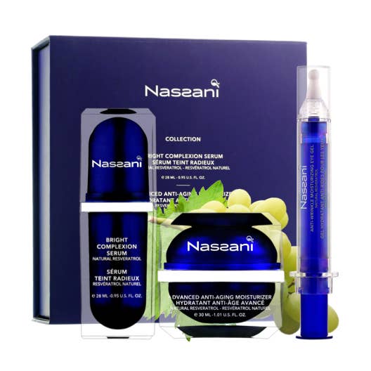 Advanced Anti Aging Collection with Natural Resveratrol for wholesale by Nassani Cosmetics